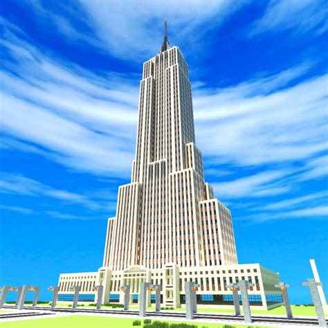 empire state building minecraft|empire state building minecraft map.